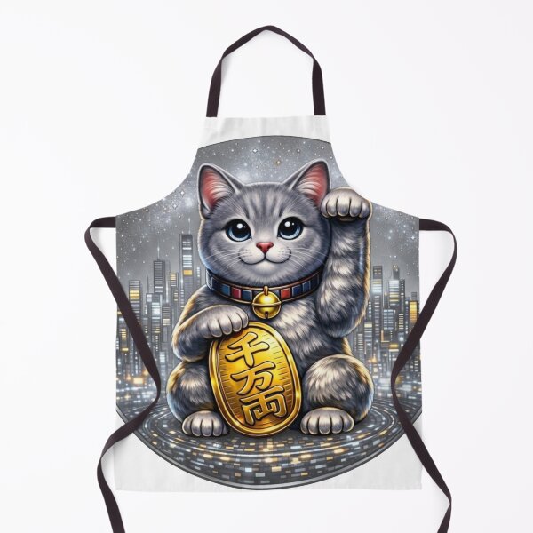 Item preview, #2 Silver Tabby Cyber Maneki Neko | Fortune System designed and sold by FUJIYAMA-JAPAN-WORKS.