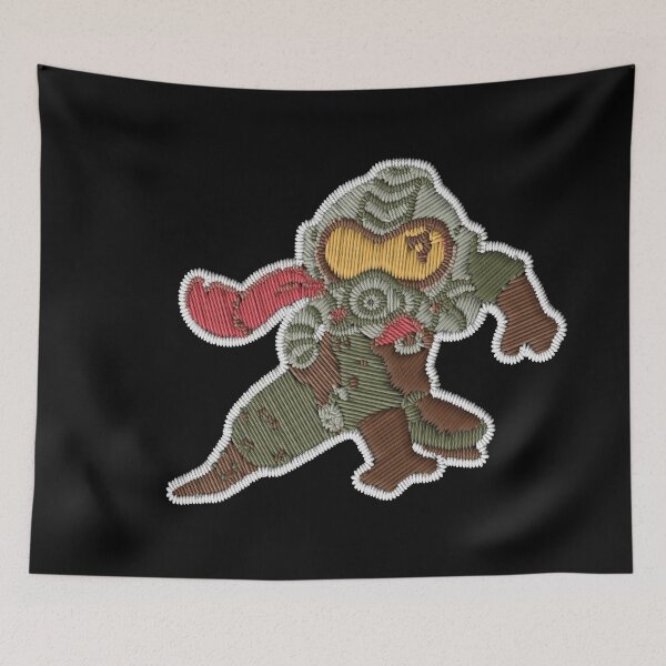 Item preview, Feldspar Embroidery Patch Action – Cozy Outer Wilds Space Explorer Sticker designed and sold by · GAMING SOUL ·.