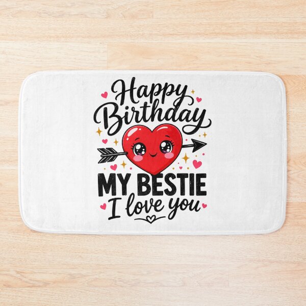 Item preview, Happy Birthday Bestie Cute Heart | Kawaii Y2K BFF Aesthetic designed and sold by Dulxoz.