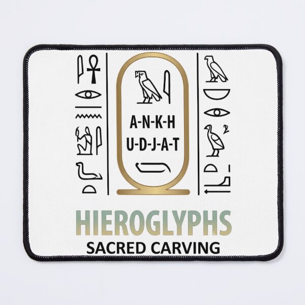 Item preview, Ancient Egyptian Hieroglyphs Meaning | Sacred Writing Symbols Art designed and sold by Queen Cleopatra.
