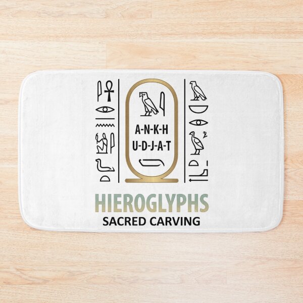 Item preview, Ancient Egyptian Hieroglyphs Meaning | Sacred Writing Symbols Art designed and sold by Queen Cleopatra.