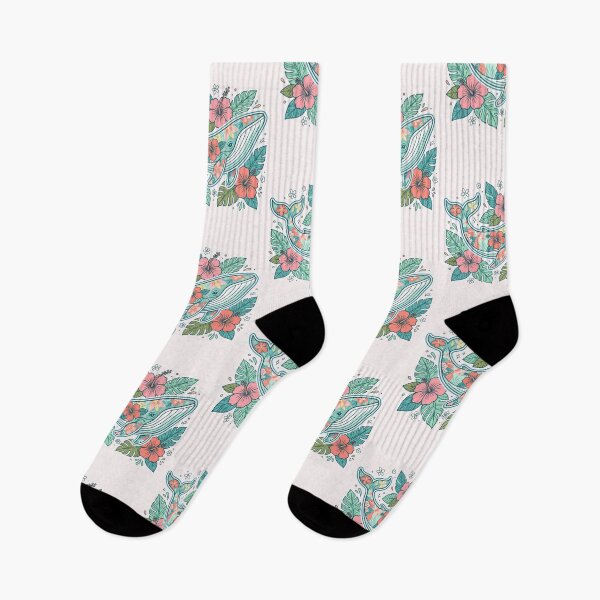 Item preview, Floral whale designed and sold by Tiny-Love ⭐⭐⭐⭐⭐.