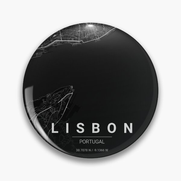 Item preview, Lisbon Map Print | Minimalist Noir City Map | Lisbon Wall Art Poster designed and sold by Lovely Maps.