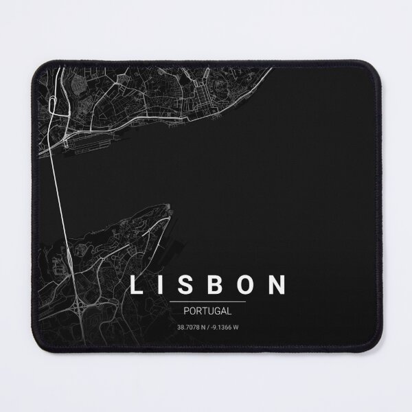 Item preview, Lisbon Map Print | Minimalist Noir City Map | Lisbon Wall Art Poster designed and sold by Lovely Maps.