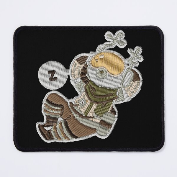 Item preview, Gabbro Embroidery Patch Action – Cozy Outer Wilds Space Explorer Sticker designed and sold by · GAMING SOUL ·.