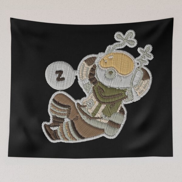Item preview, Gabbro Embroidery Patch Action – Cozy Outer Wilds Space Explorer Sticker designed and sold by · GAMING SOUL ·.