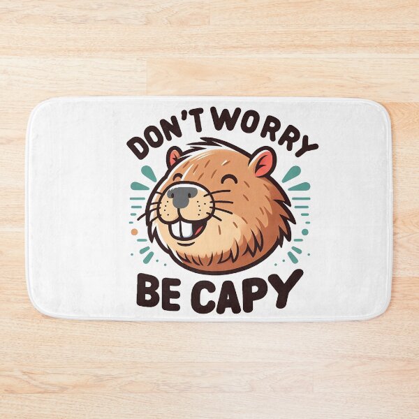 Item preview, Don't worry be capy designed and sold by Tiny-Love ⭐⭐⭐⭐⭐.