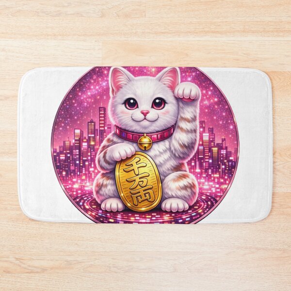 Item preview, #3 White Cat Cyber Maneki Neko | Fortune System designed and sold by FUJIYAMA-JAPAN-WORKS.