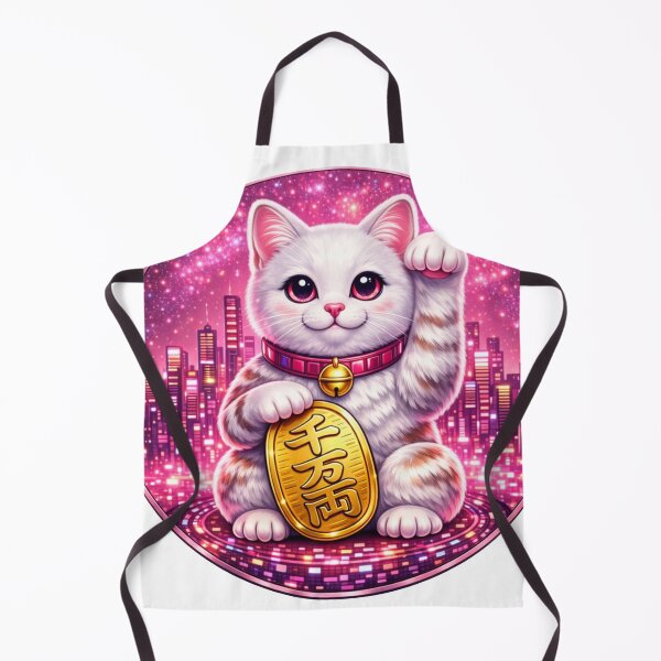 Item preview, #3 White Cat Cyber Maneki Neko | Fortune System designed and sold by FUJIYAMA-JAPAN-WORKS.