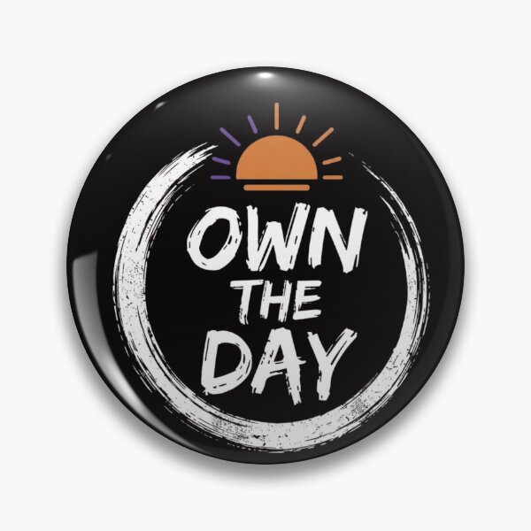 Item preview, Own The Day Distressed Brush Circle designed and sold by GiggleInkTees.