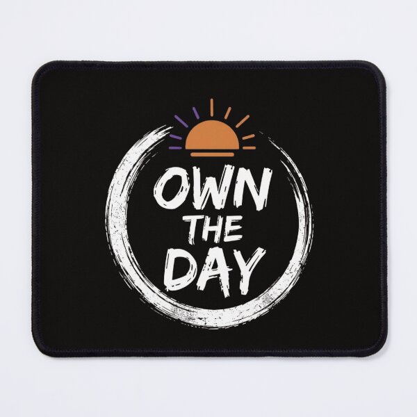 Item preview, Own The Day Distressed Brush Circle designed and sold by GiggleInkTees.