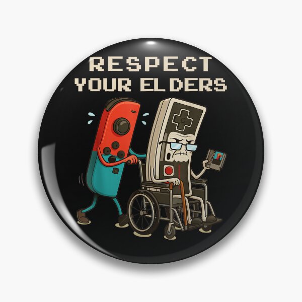 Item preview, Respect Your Elders Retro Gaming Humor Gamers designed and sold by AmaXONIC.