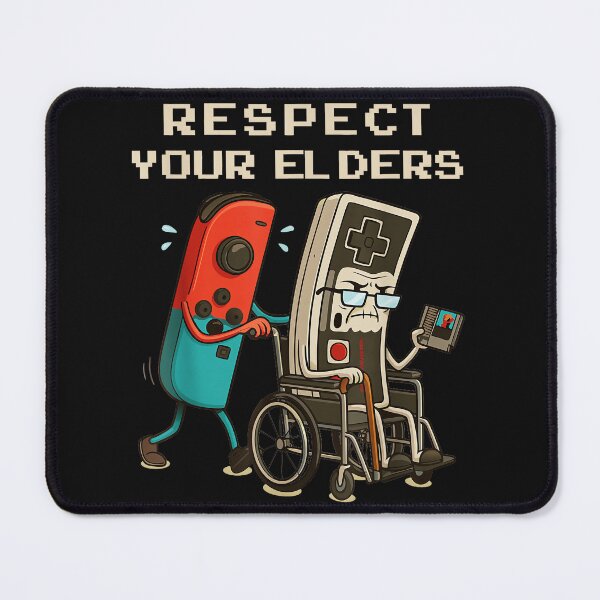 Item preview, Respect Your Elders Retro Gaming Humor Gamers designed and sold by AmaXONIC.