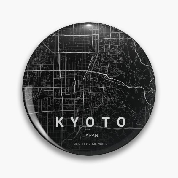 Item preview, Kyoto Map Print | Minimalist Noir City Map | Kyoto Wall Art Poster designed and sold by Lovely Maps.