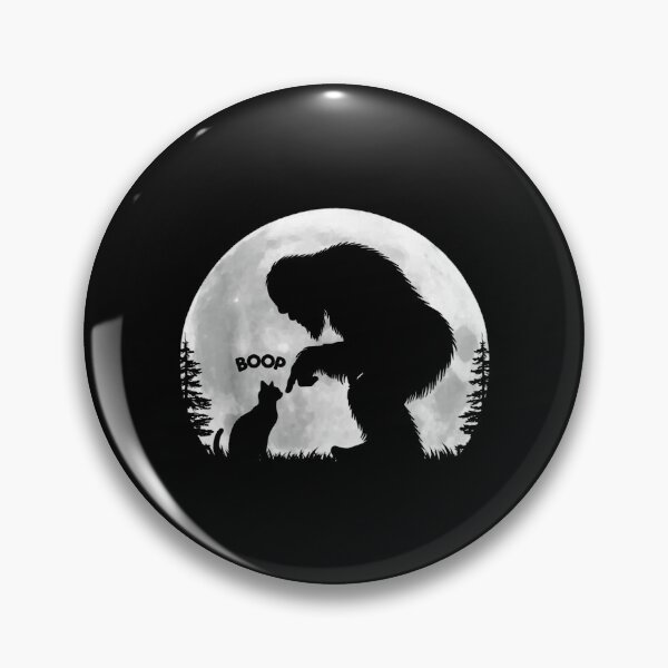 Item preview, Fun Hand Boop Nose Bigfoot Sasquatch Cat Full Moon Bigfoot - Funny Cat designed and sold by Vinsinv.