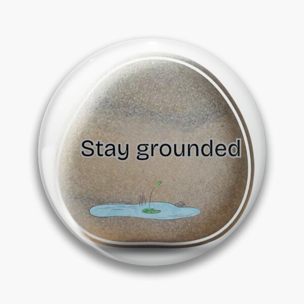 Item preview, Stay Grounded Minimal Zen Sticker | Calm Mind Aesthetic Design designed and sold by Pandey14.