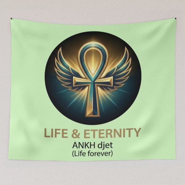 Item preview, Winged Ankh Symbol | Ancient Egyptian Life and Eternity Art designed and sold by Queen Cleopatra.