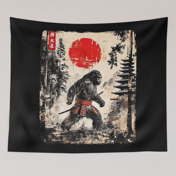 Item preview, Samurai Bigfoot Japanese Warrior Legend designed and sold by AmaXONIC.