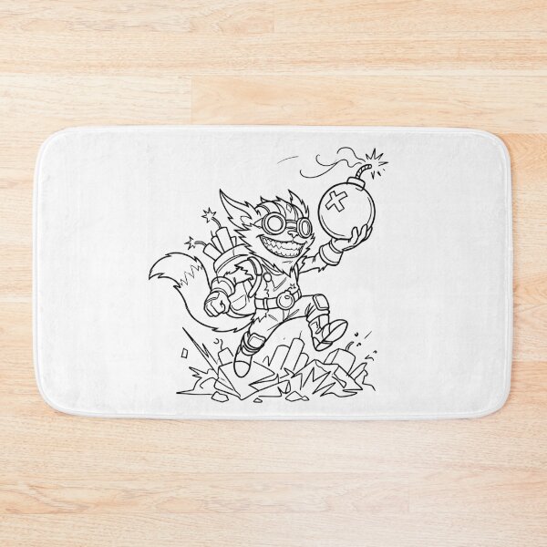 Item preview, Bomb Cat Chaos – Mischievous Steampunk Kitty Line Art - Ziggs Cosplay Parody designed and sold by CuteKats.