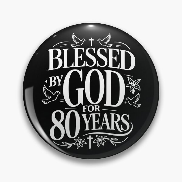 Item preview, Blessed By God For 80 Year Christian 80th Birthday designed and sold by giftfromheart.