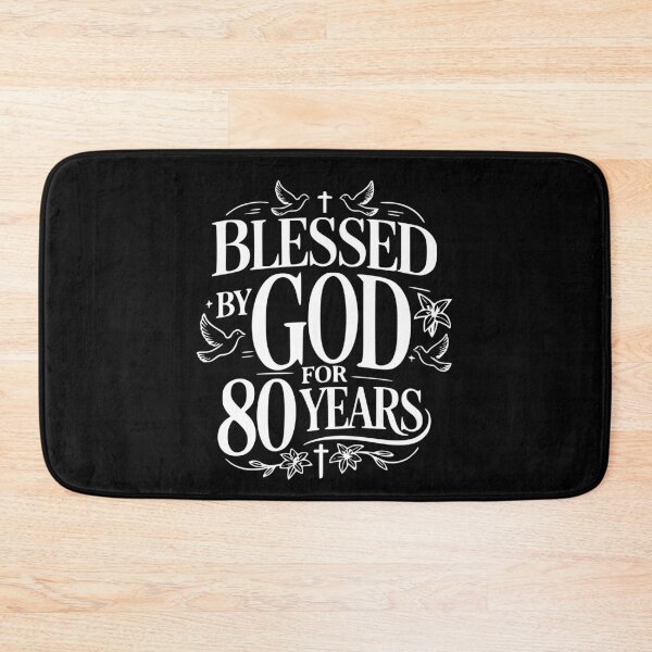 Item preview, Blessed By God For 80 Year Christian 80th Birthday designed and sold by giftfromheart.