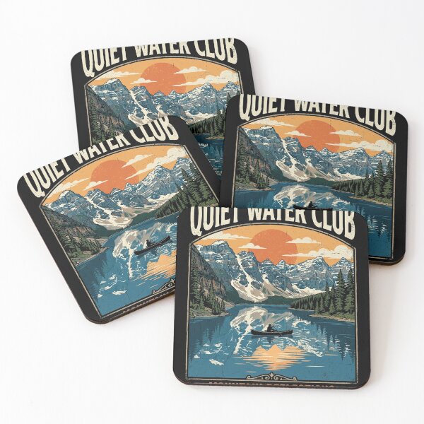 Item preview, Canoeing On Quiet Water Club Lake With Mountain Reflections designed and sold by longngusuc.