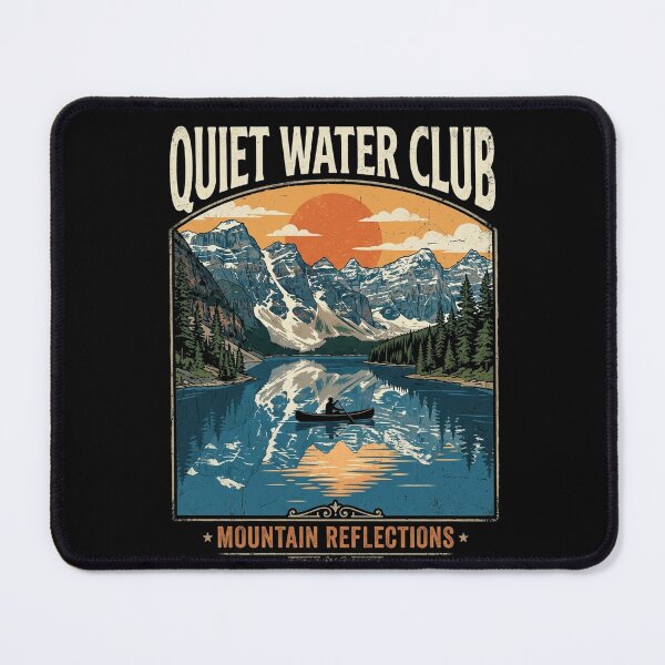 Item preview, Canoeing On Quiet Water Club Lake With Mountain Reflections designed and sold by longngusuc.