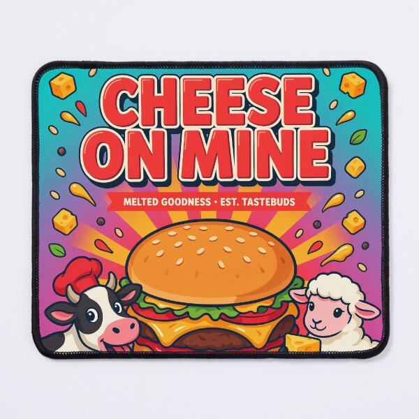 Item preview, Cheese On Mine Burger Graphic designed and sold by GraphIt Designs.