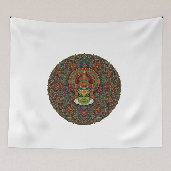 Item preview, Traditional Kathakali Face with Mandala Art ( designed and sold by DoodleIntricate.
