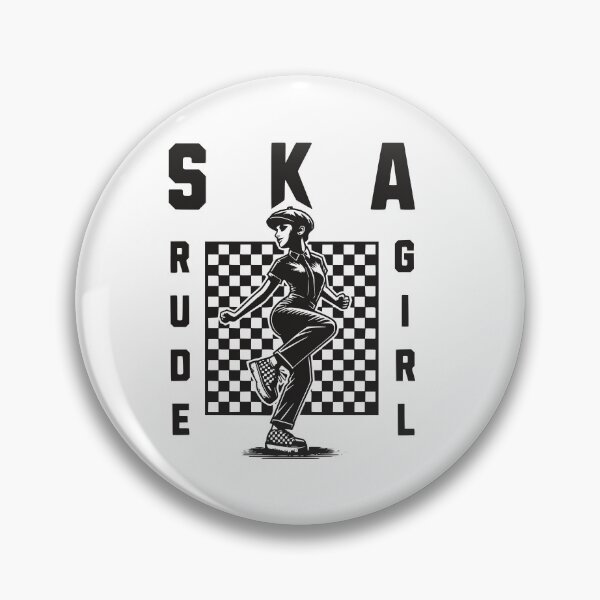 Item preview, Rude Girl Ska Dancing Checkered Graphic designed and sold by CraigDesignWork.