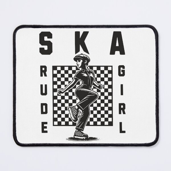 Item preview, Rude Girl Ska Dancing Checkered Graphic designed and sold by CraigDesignWork.