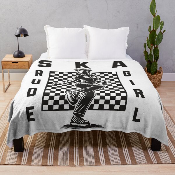 Item preview, Rude Girl Ska Dancing Checkered Graphic designed and sold by CraigDesignWork.