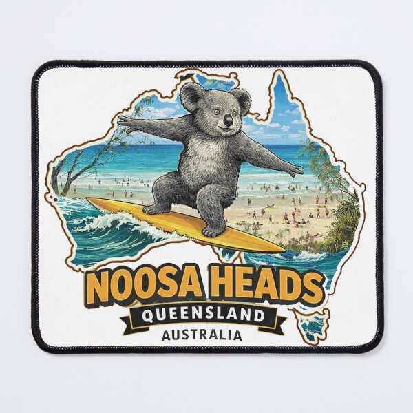 Item preview, Noosa Beach Queensland Australia Sticker designed and sold by erkinmaddison.