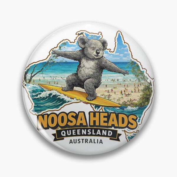 Item preview, Noosa Beach Queensland Australia Sticker designed and sold by erkinmaddison.