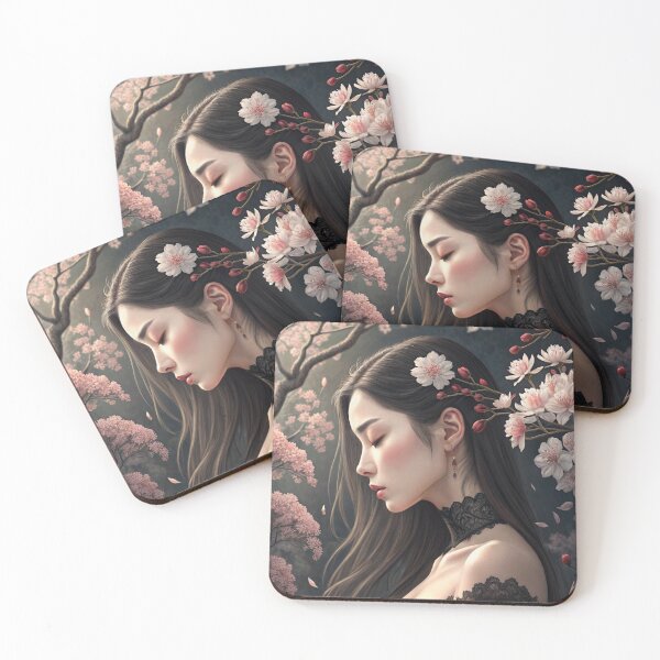 Item preview, Beautiful Woman with Flowers designed and sold by PAULINE.LUMINA.