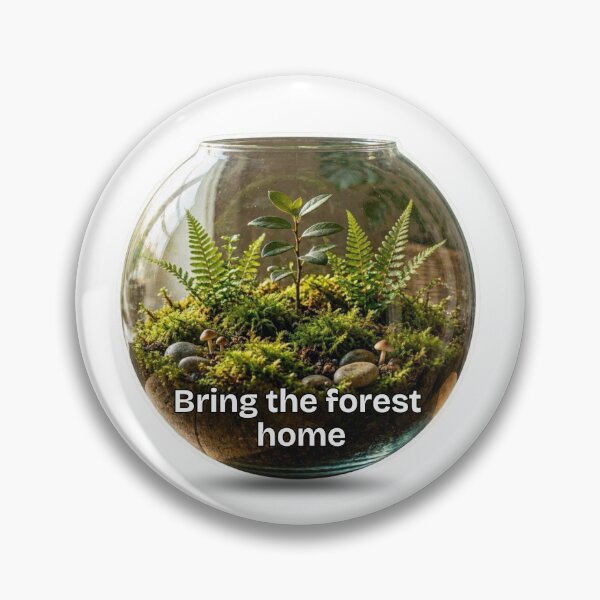 Item preview, Bring the Forest Home Terrarium Sticker | Botanical Nature Aesthetic designed and sold by Pandey14.