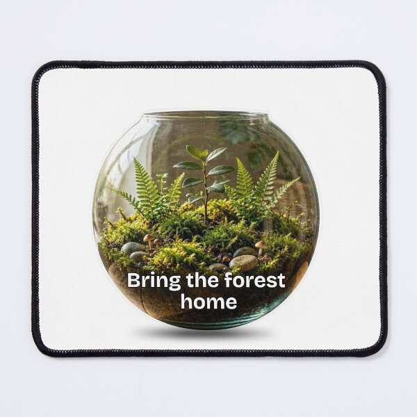Item preview, Bring the Forest Home Terrarium Sticker | Botanical Nature Aesthetic designed and sold by Pandey14.