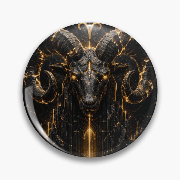 Item preview, Aries Zodiac Wall Art Black Gold Astrology Poster designed and sold by LiaDreamz.