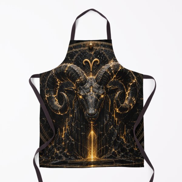 Item preview, Aries Zodiac Wall Art Black Gold Astrology Poster designed and sold by LiaDreamz.