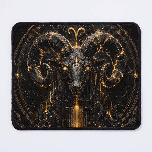 Item preview, Aries Zodiac Wall Art Black Gold Astrology Poster designed and sold by LiaDreamz.