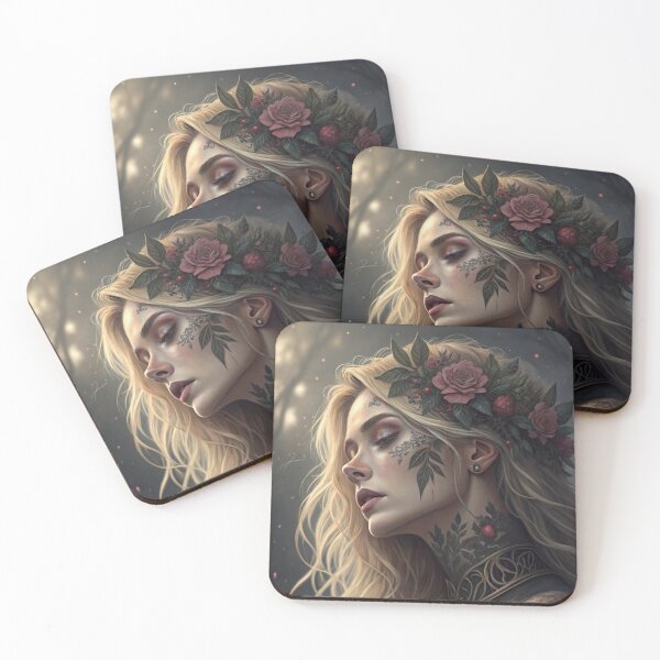 Item preview, Beautiful Woman with Flowers designed and sold by PAULINE.LUMINA.