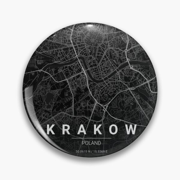 Item preview, Krakow Map Print | Minimalist Noir City Map | Krakow Wall Art Poster designed and sold by Lovely Maps.