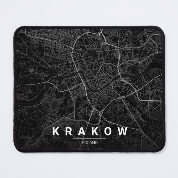 Item preview, Krakow Map Print | Minimalist Noir City Map | Krakow Wall Art Poster designed and sold by Lovely Maps.