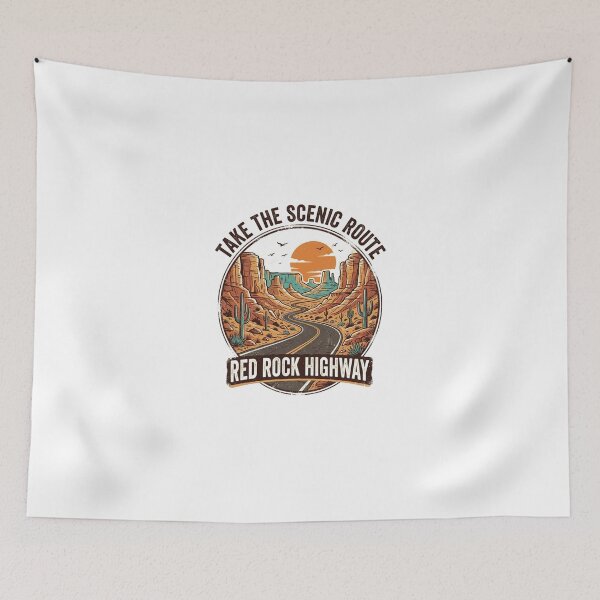 Item preview, Scenic Route Red Rock Highway Desert Landscape Road Trip designed and sold by longngusuc.
