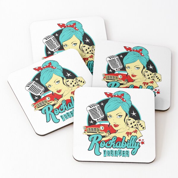 Item preview, Rockabilly Pin Up Girl Sock Hop Vintage Classic Car Rock and Roll Music designed and sold by MemphisCenter.