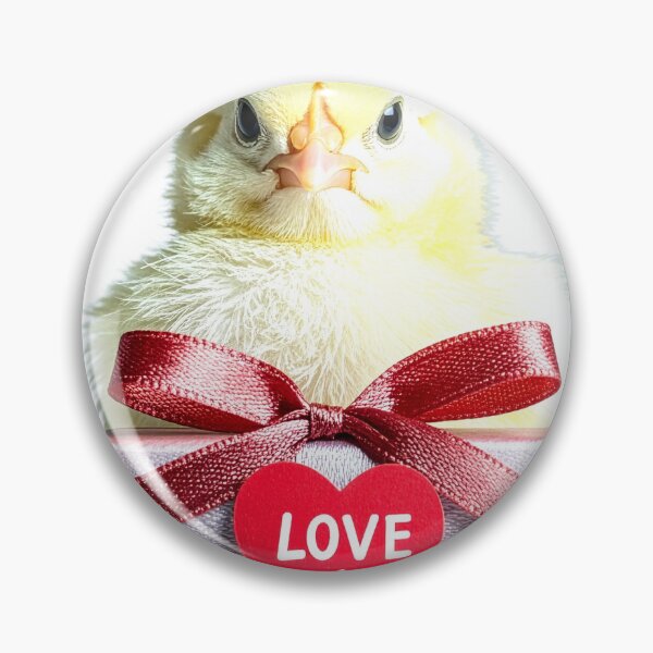 Item preview, Rose Gold Valentine Gift Box Yellow Chick Poster - Crimson Satin Bow Print - Whimsical Fluffy Bird Decor designed and sold by WildGentlemen.