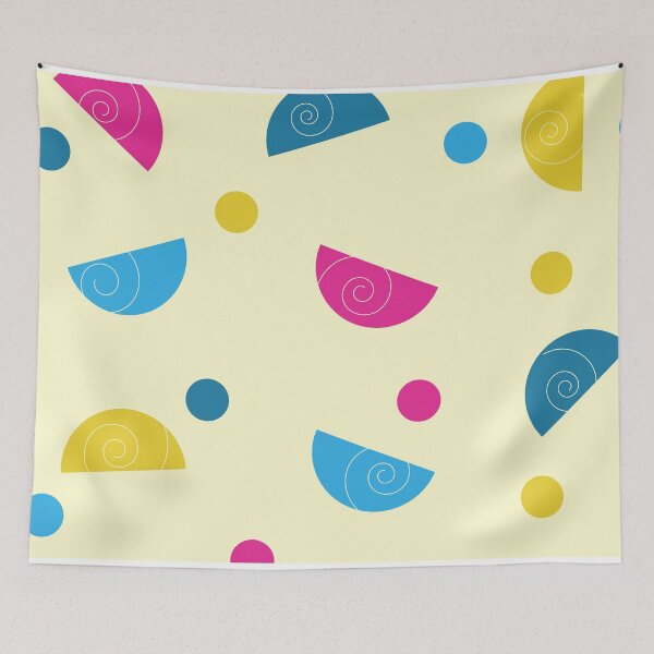 Item preview, Colorful Geometric Seamless Pattern with Abstract Spiral Shapes. designed and sold by foudart.
