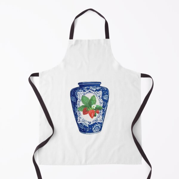 Item preview, Artisan Blue and White Strawberry Ceramic Vase designed and sold by Atlasoloji.