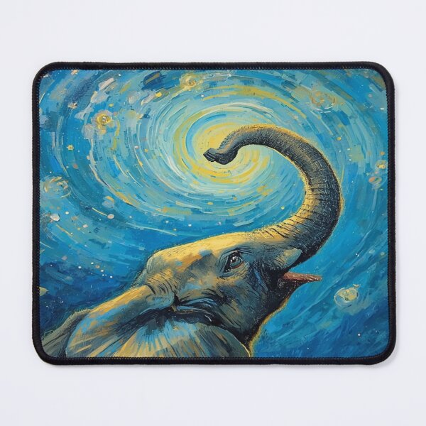 Item preview, Elephant in the Starry Moonlight designed and sold by EschatonGarden.