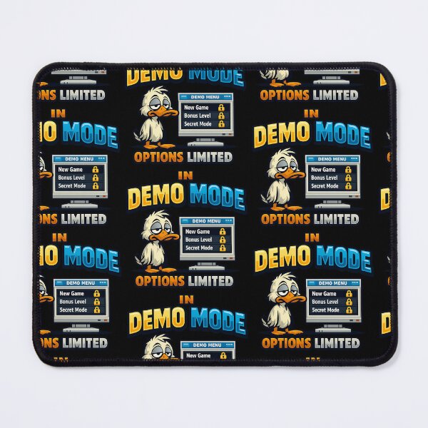 Item preview, In Demo Mode Options Limited Funny Duck Design designed and sold by TeeTimeTreasure.